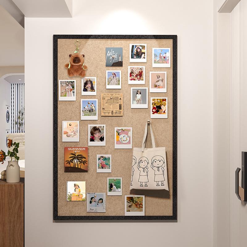 照片墙背景板毛毡板毛毡墙贴软木板羊毛毡墙贴拍立得照片墙相片挂