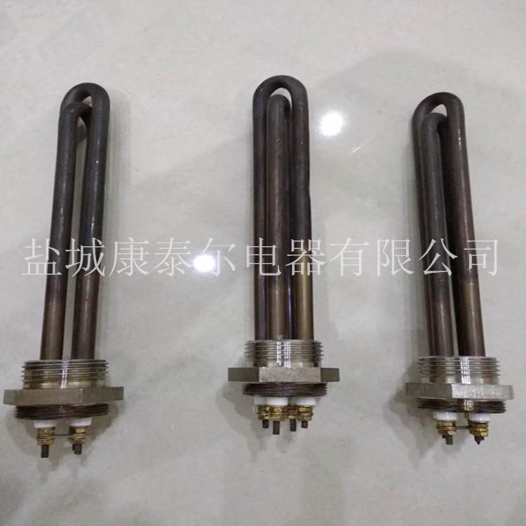 DN40不锈钢水箱加热管 烧水型螺纹电热管 DN50工业法兰电加热棒