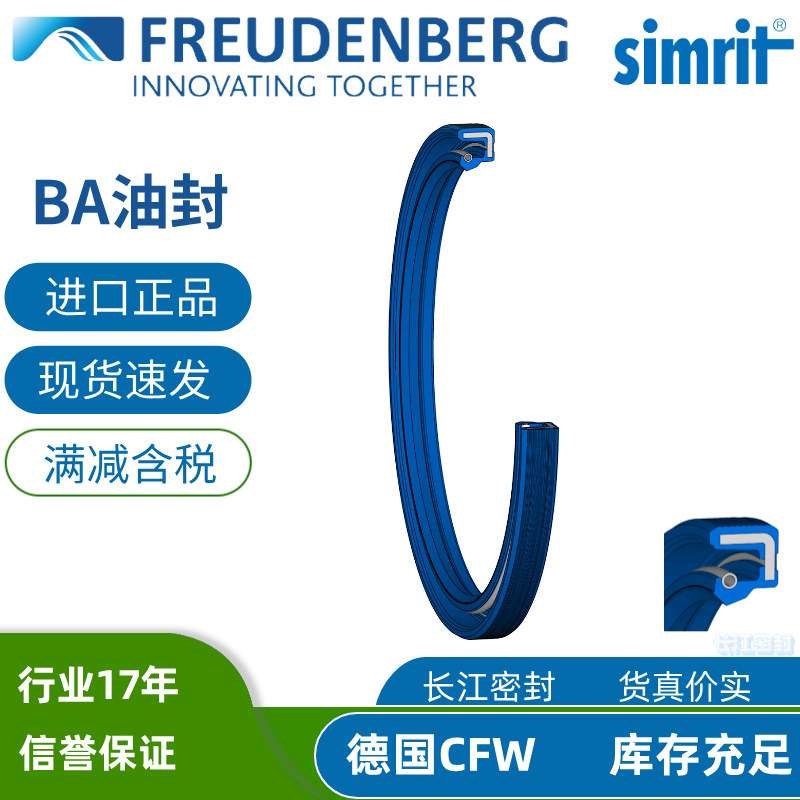 德国CFW进口骨架油封 BA 95-120-13  9310 单唇骨架油封DIN3760A