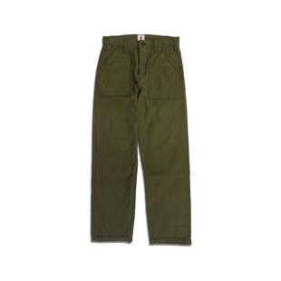 日本SAMURAI JEANS武士SJ52BP 15oz橄榄绿牛仔baker休闲长裤