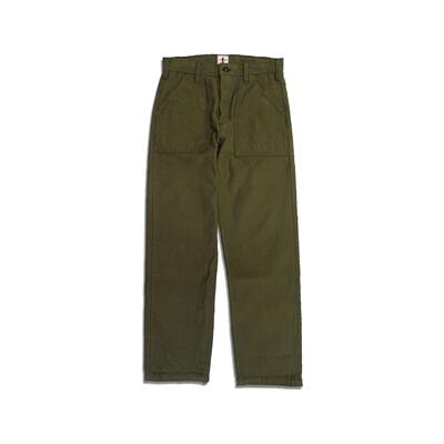 武士日本休闲长裤橄榄绿