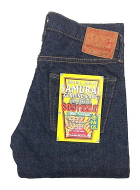 日本Samurai Jeans武士S0511XXII刀耳OTOKOGI修身锥形牛仔长裤