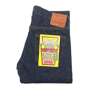 日本Samurai Jeans武士S0511XXII刀耳OTOKOGI修身锥形牛仔长裤