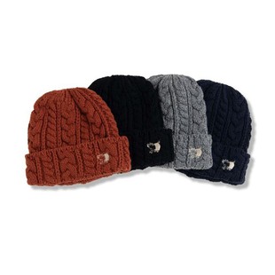 日本Studio D'Artisan小猪多色7562小猪刺绣羊毛针织冷帽