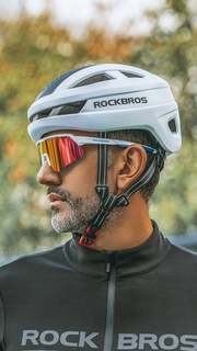 洛克兄弟骑行眼镜偏光近视男女户外跑步运动防风沙公路自行车装备