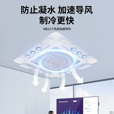 中央空调导风扇挡风板天花机出风口防直吹导风扇叶工位出风口通用