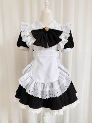 Black and white maid dress Princess Lolita dress女佣制服