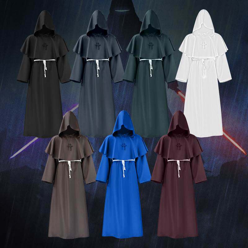 monk robe, Halloween costume, wizard robe万圣节服装披肩