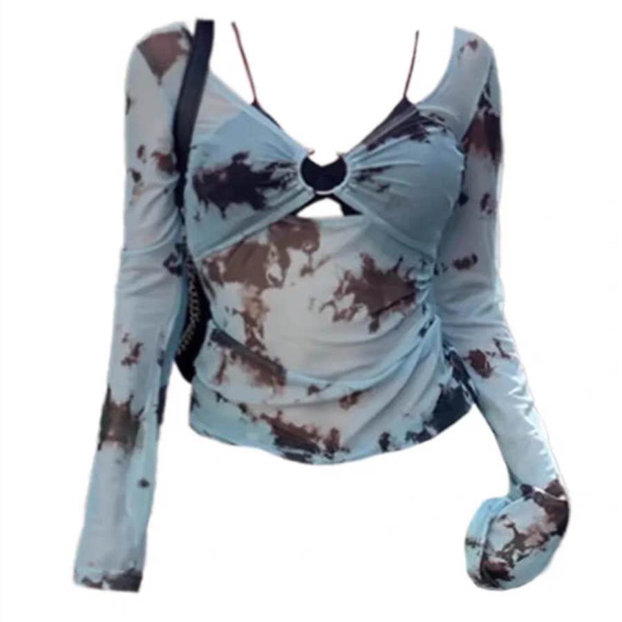 200斤外贸特大码女装速卖通亚马逊欧美风罩衫辣妹网纱背心套装潮
