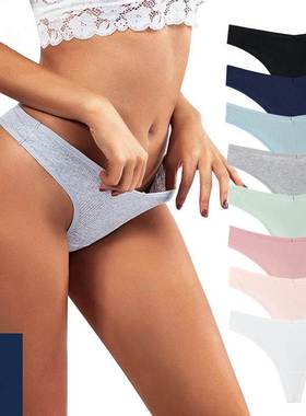 Women Cotton G-String Thong Panties Strings Underwear 内裤