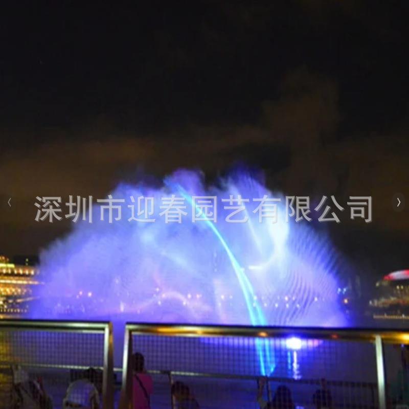 源头厂家供应激光水幕喷泉数控水幕电影互动喷泉投影激光设备户外