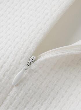 白色半女身裙2024夏季PJJ新款搭中百显瘦职业女装高裙腰a字裙中裙