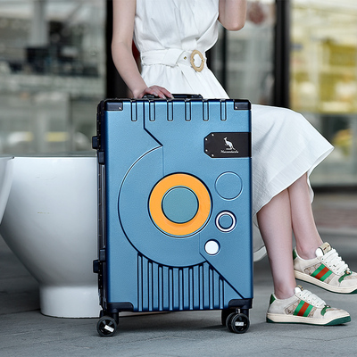 高颜值20寸小行李箱结婚登机拉杆箱2021年新款女小W型轻便旅行箱