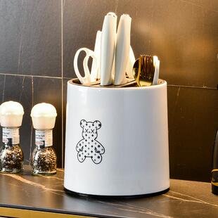 厨房放筷和刀子收盒旋转筷子筷筒刀架一hXC4H5Oc体架筷桶置物纳架