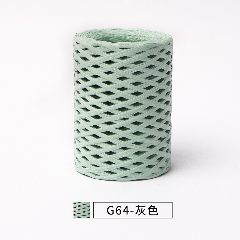 棉拉菲草线编织线拉菲纸草毛线手工草帽编织线钩帽子