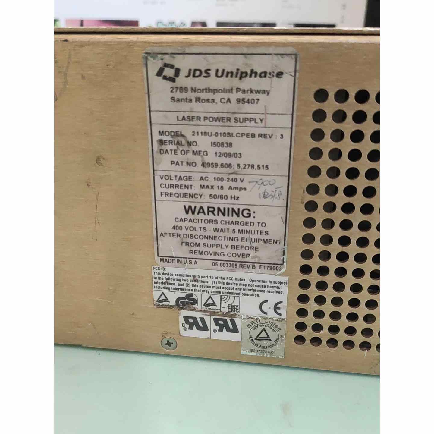 JDS uniphase 2118U-010SLCPEB U