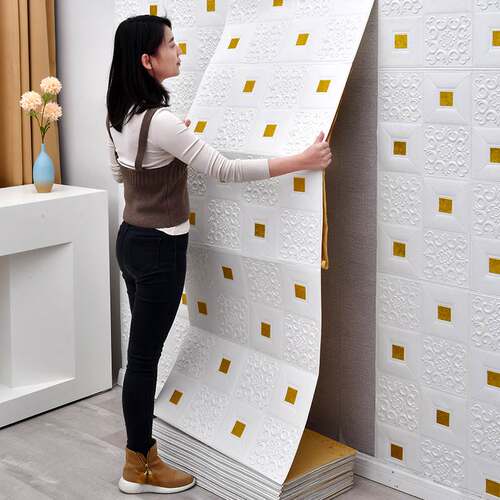 3D Wall Sticker Imitation Brick aterproof Wallpaper Room