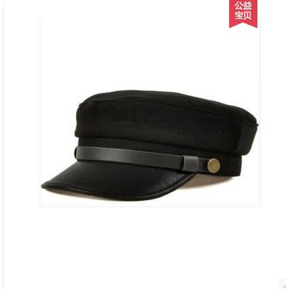 中山装帽子民国学生装帽子五四青年装调节平顶帽子男潮帽舞台帽