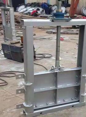 手动机闸一体钢制闸门 外形尺寸770*1500mm 配置QL20KN螺杆启闭机