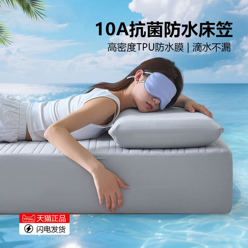 10A级抗菌防水夹棉床笠罩单件