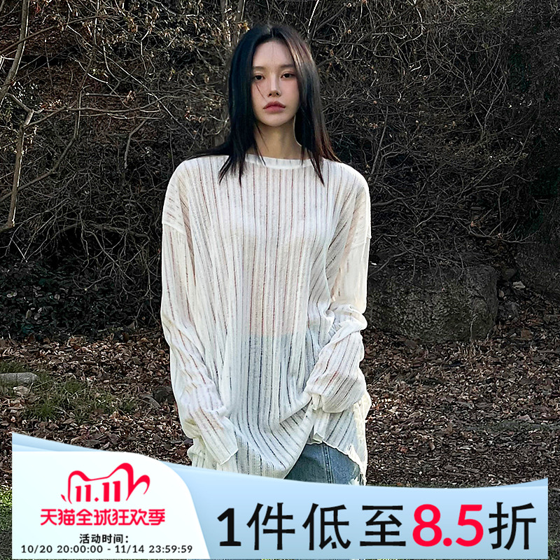 Mathieu微透长袖T恤女
