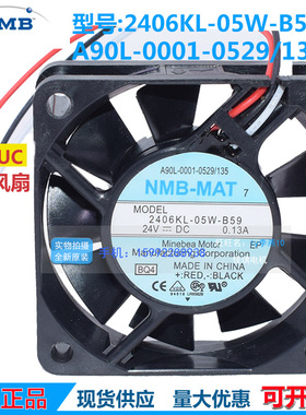 2406KL-05W-B59发那科风机测速功能NMB 6015 DC24V 0.13A散热风扇