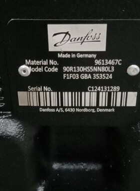 90L100KA1CD80R3F1F00GBA424224丹佛斯DANFOSS液压柱塞泵