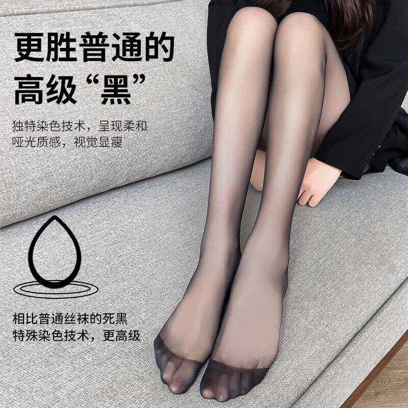 透韩国0d黑色丝袜24-3-14-女薄款防勾超丝耐刮夏不掉档性感隐形季
