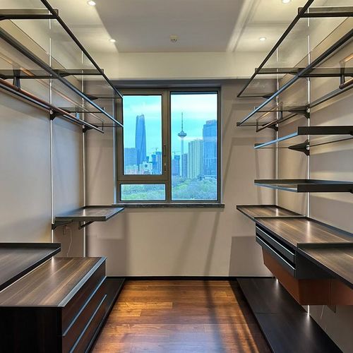 立柱式壁挂式衣帽间轻奢DIY组装可定制壁挂衣帽间组合柜型卧室柜