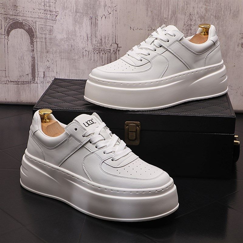 潮男鞋子厚底内增高休闲鞋百搭小白鞋韩版潮流松糕鞋青年高跟单鞋,流行男鞋,时尚休闲鞋,淘宝优惠券,粉丝福利购,淘宝优惠卷