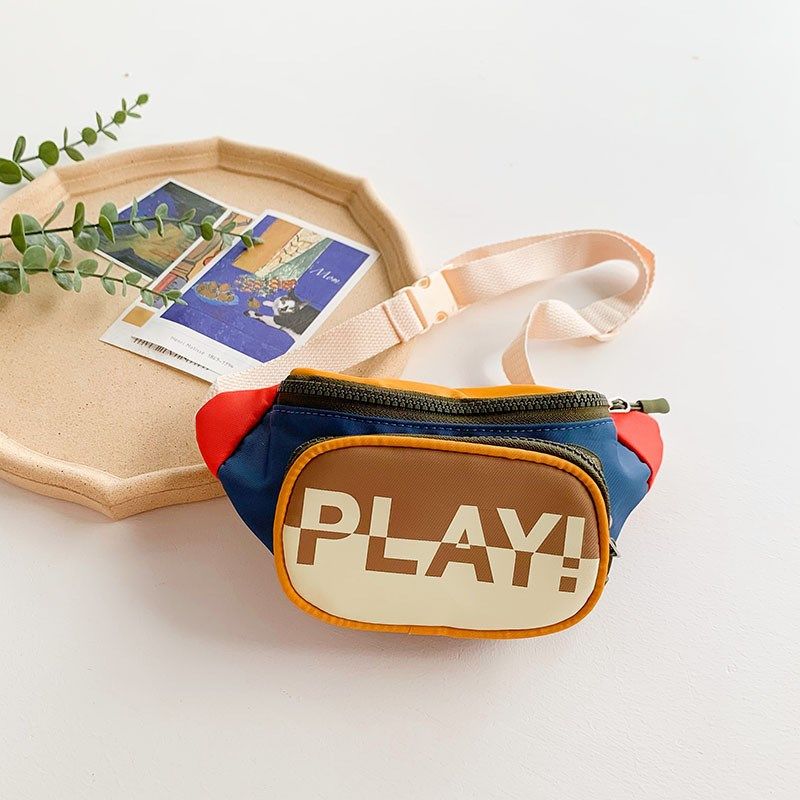 儿童胸包男童帅气韩版斜挎包撞色潮酷女孩单宝宝外出腰包零钱新品,玩具/童车/益智/积木/模型,斜挎包/拎包/腰包,淘宝优惠券,粉丝福利购,淘宝优惠卷