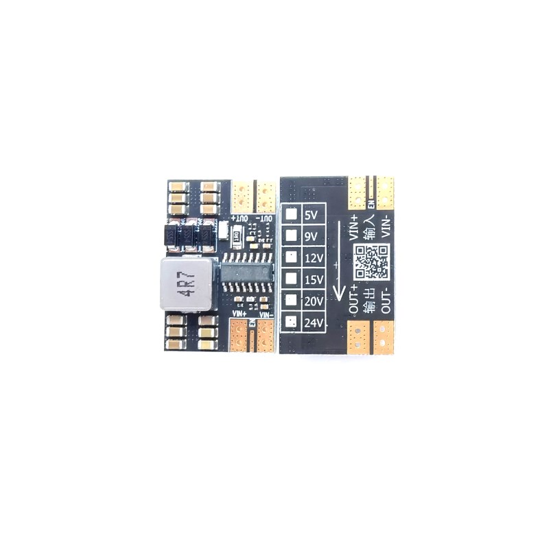 C-C升压板5-15V转o15V20V24V小体积90W大功率多节锂电池升压模块