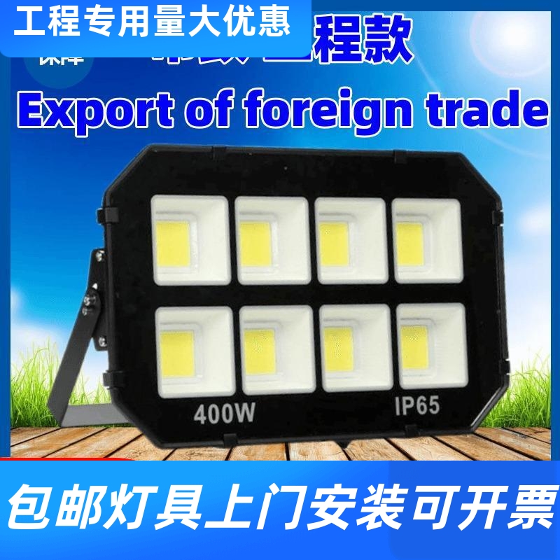 8077投光灯LED射灯100W200W防水高亮户外泛光S灯大功率照明球工厂
