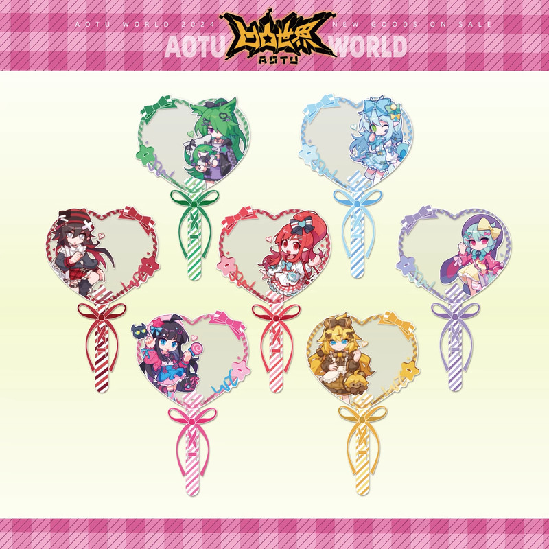 七创社 凹凸世界 SweetLife女生组系列心形拍照卡立牌