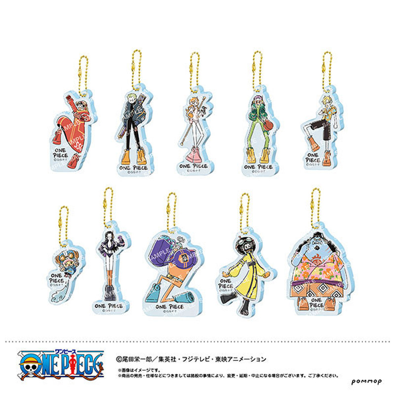 昭和笔记 航海王 简笔画涂鸦亚克力钥匙圈盲抽第1弹【1盒10入】图片