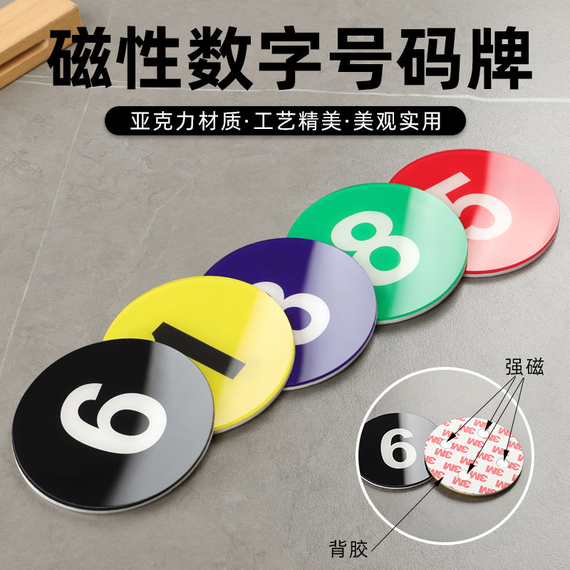 强磁数字号码牌磁吸数字牌