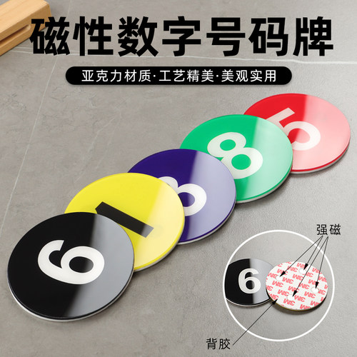 强磁数字号码牌磁吸数字牌
