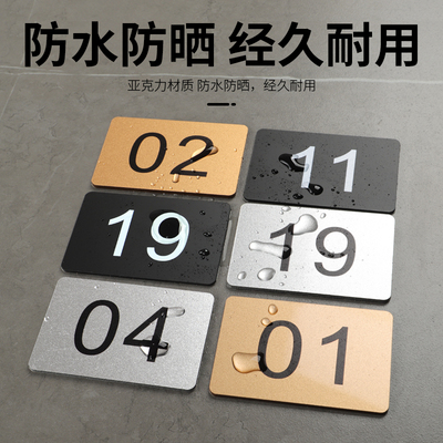 亚克力材质防水防晒自带背胶