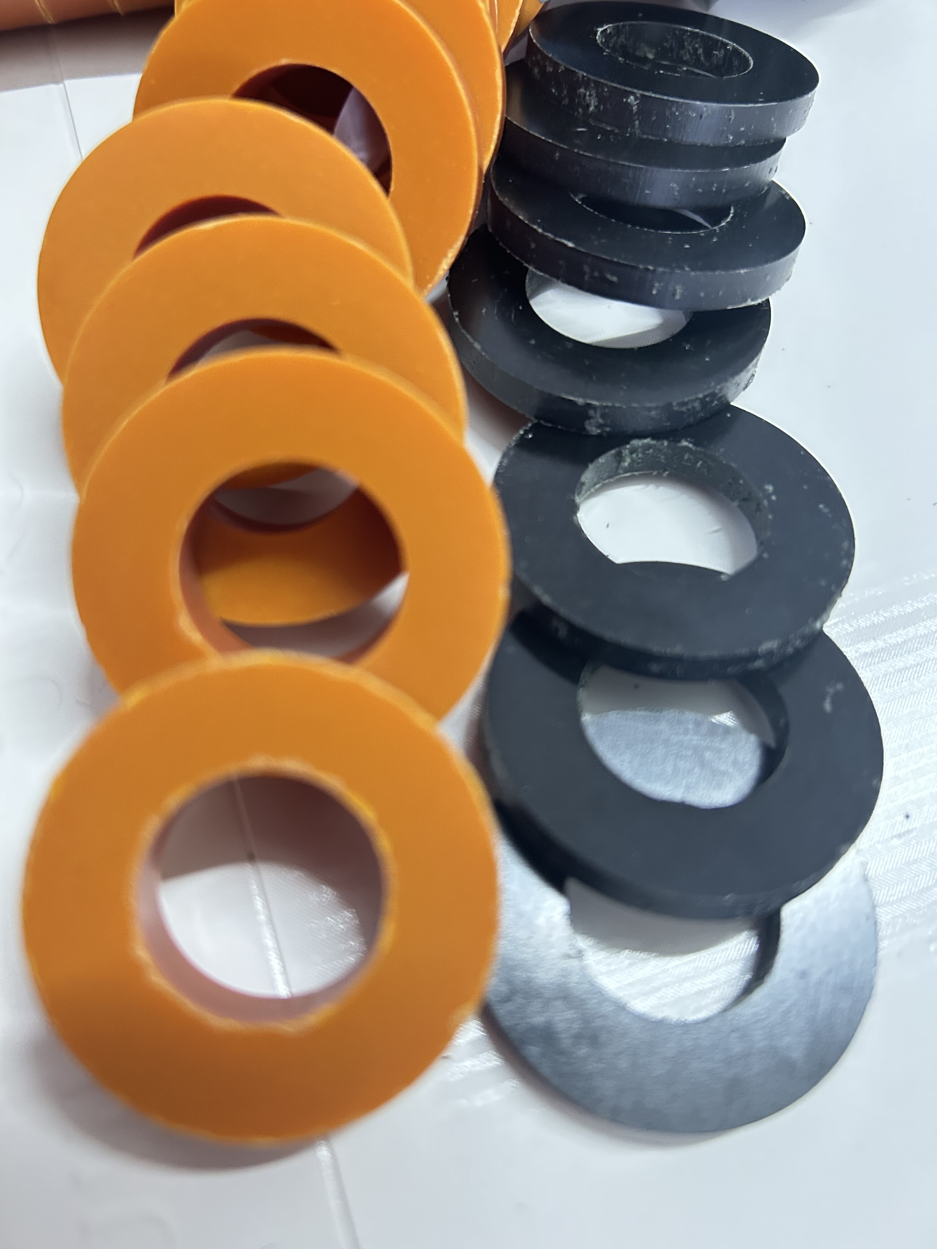 电木垫片胶木电压绝缘塑胶螺丝硬垫圈黑色耐高温耐磨塑料圆形平垫