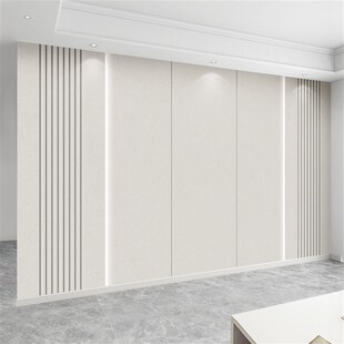 素色电视背景墙壁纸新款 饰壁画卧室房间自粘墙布 客厅沙发影视墙装