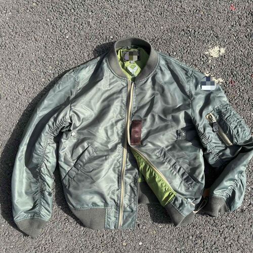 爆狠1955初期MA-1型春秋单夹F克棒球服薄外套 男女宽松版型