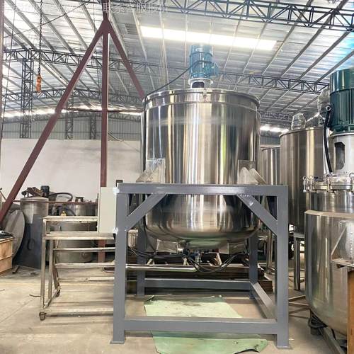 锈发钢液立式液体搅拌罐洗水XK-J-100沐浴露液不体搅拌机体加热混