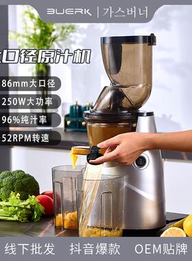 跨境多功能超大口径原汁机果汁机慢速家用无刀头榨汁机炸水果机