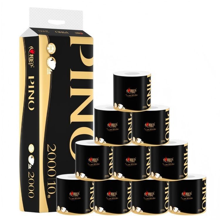 拉车套罩心相印品诺卷纸黑金200克10粒装加厚四层水波纹压花卷筒,电子元器件市场,传感器,淘宝优惠券,粉丝福利购,淘宝优惠卷