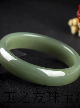 湖水绿手镯女款高端晴水手镯正圈