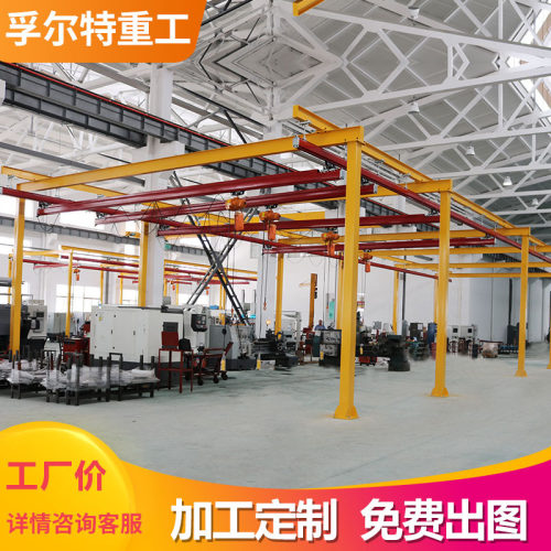 厂家直供kbk柔性性起重机0.5t轨道 现货规格齐全kbk配件 支持定制