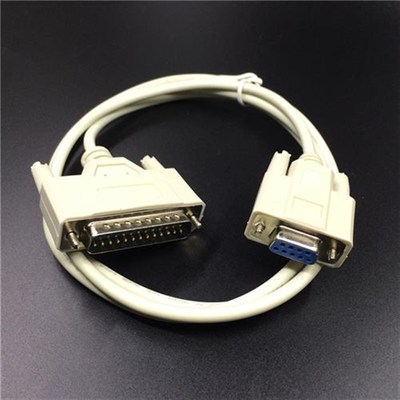 RS23a2头9孔转25针并口转串口线db25转db9转接线电脑连接票据1.5/