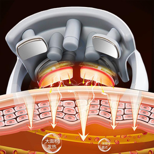 按摩颈椎器颈脖子肩神器仪脉冲理疗热敷揉捏护电动脊椎颈部智能男