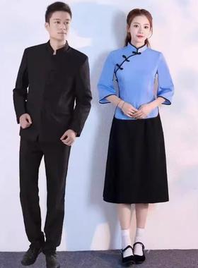 民国风学生装朗诵合唱服女演出服男中山装复古觉醒年代表演服装
