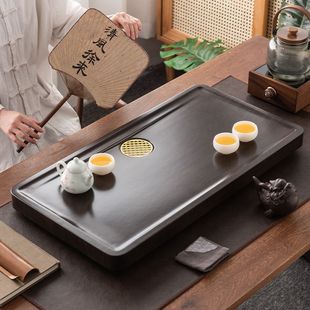 实木茶盘单盘家用泡茶台茶海简约小茶托盘办公室 日本品质2025新款